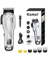 Máquina Profissional para cortar cabelo e Barba Sem Fio KM917 - Kemei - Kemei