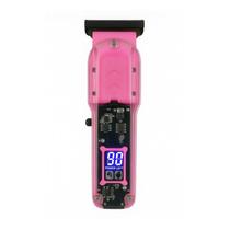 Maquina Profissional Rosa para Cortar Cabelo Acabamento Pezinho Visor LCD Digital Recarregável USB + Pentes + Escova - Genérico Maquina Profissional Rosa para Cortar Cabelo Acabamento Pezinho Visor LCD Digital Recarregável USB + Pentes + Escova - Genérico