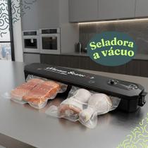 Máquina Seladora A Vácuo Portátil Automática Doméstica Preto 127V