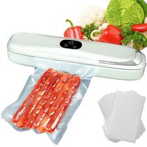 Maquina Seladora Embaladora De Alimentos A Vácuo Com Timer Digital 10 Sacos De Reposição Top