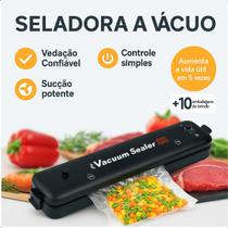 Máquina Seladora Profissional Automática para Alimentos Bivolt Máquina Seladora Profissional Automática para Alimentos Bivolt