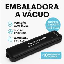 Máquina Seladora Vácuo para Alimentos, Compacta e Eficaz Bivolt Máquina Seladora Vácuo para Alimentos, Compacta e Eficaz Bivolt