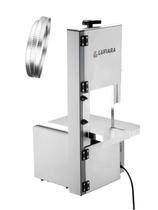 Máquina Serra Fita De Bancada 1,46m Serra Extra Para Cortar Carne Osso Peixe Congelados Para Açougue Mercearia Inox Marca Lufiara