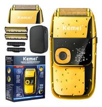 Maquina Shaver Aparador Elétrico Portátil Kemei 2028 Bivolt Maquina Shaver Aparador Elétrico Portátil Kemei 2028 Bivolt