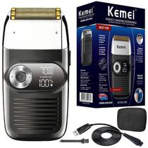 Máquina Shaver Barbeador Kemei Km 2026 Preto 110v/240v