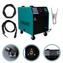Máquina Solda Elétrica Mig Mag Vulcano 210M Balmer 185A Profissional 185 Amperes Aço Ferro Alumínio