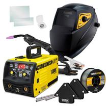 Maquina Solda Inversor Tork Mig Eletrodo Tig 140A Mascara Maquina Solda Inversor Tork Mig Eletrodo Tig 140A Mascara