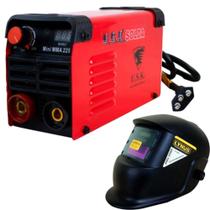Máquina Solda Inversora 225 Mini BIVOLT USK com Máscara de Solda Auto LYNUS Máquina Solda Inversora 225 Mini BIVOLT USK com Máscara de Solda Auto LYNUS