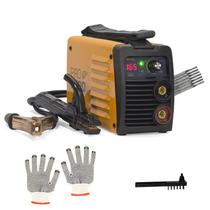 Máquina Solda Inversora GP 165 Bivolt + Escova de Aço + 250g Eletrodo 3,25mm + Luva Pigmentada