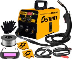 Máquina Solda Inversora Mig 160a Sem Gás 3 Em 1 Tig Lift Eletrodo Easymig Com Kit De Acessórios