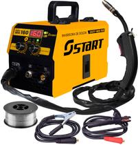 Máquina Solda Inversora Mig 160a Sem Gás 3 Em 1 Tig Lift Eletrodo Easymig Start 220v 50Hz/60hz Máquina Solda Inversora Mig 160a Sem Gás 3 Em 1 Tig Lift Eletrodo Easymig Start 220v 50Hz/60hz