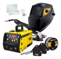 Maquina Solda Inversora Mig Super Tork 160a Sem Gás 3 Em 1 Tig Eletrodo
