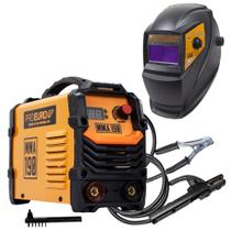 Máquina Solda Inversora MMA 190 + Máscara Automática Preta Máquina Solda Inversora MMA 190 + Máscara Automática Preta
