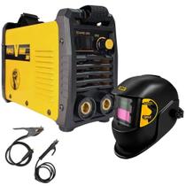 Máquina Solda Inversora MMA 200A Bivolt EVARC-200 com Máscara Automática DIN 11 EVF1020 EVALD Máquina Solda Inversora MMA 200A Bivolt EVARC-200 com Máscara Automática DIN 11 EVF1020 EVALD