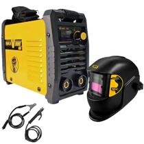 Máquina Solda Inversora MMA/TIG 120A 220V EVARC-150 com Máscara Automática EVF1020 EVALD