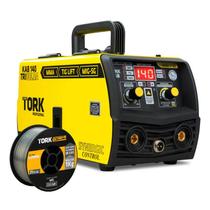 Maquina Solda Mig 140a Sem Gás Trisolda Tig Lift Eletrodo - Super Tork IMETS-6140-BV