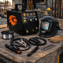 Máquina Solda Mig Sem Gás Flex Tig Lift Mma Bivolt Inversora Sinergico Com Arame E C Máscara Frequência 50 Hz 60 Hz 110