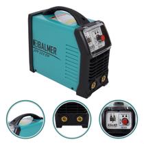 Máquina Solda Portátil Inversora Bivolt 200A Amperes Mma Tig Dc Balmer Joy 223 Profissional Pequena