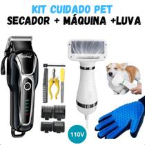 Máquina Tosa KM 1991 Premium com Secador e Luva Ajustável Máquina Tosa KM 1991 Premium com Secador e Luva Ajustável