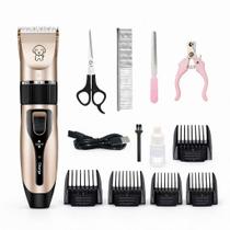 Máquina Tosa Pet Profissional Silenciosa Bivolt Kit Completo com Alicate Unha Cão Gato Pet Máquina Tosa Pet Profissional Silenciosa Bivolt Kit Completo com Alicate Unha Cão Gato Pet