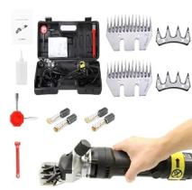 Máquina Tosar Tosquiadeira 550 Watts Ovino Ovelha Carneiro 220V KaQi SG-6176 + 2 Kit Lâminas