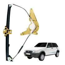 Maquina Vidro Eletrico Fiorino Uno 4 Portas Dianteira Esquerda Sem Motor Fixação Mabuchi 8 Dentes.