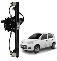 Maquina Vidro Eletrico NOVO Uno Way Traseira Esquerda +Motor