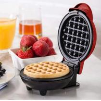 Maquina Waffle Elétrica Compacta Profissional Mini Panqueca