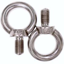 Maquinário de elevação de aço inoxidável Eyebolt M16 (2 unidades) Maquinário de elevação de aço inoxidável Eyebolt M16 (2 unidades)