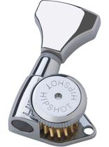 Máquinas de afinação de guitarra Hipshot 6GLO Grip-Lock 3+3 Chrome