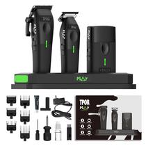 Máquinas de Cortar Cabelo TPOB Play 7500 RPM com Pegadores de Borracha Kit com 4 Unidades Máquinas de Cortar Cabelo TPOB Play 7500 RPM com Pegadores de Borracha Kit com 4 Unidades