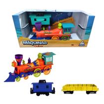Máquinas Gulliver Locomotiva Com Vagões E Animais Máquinas Gulliver Locomotiva Com Vagões E Animais