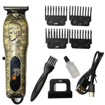 Maquininha Acabamento Cabelo Barba Recarregável Homem 800 Ma