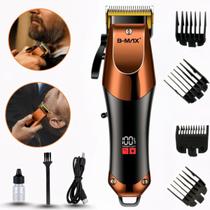 Maquininha Aparador Elétrico Compacto, Recarregável e Profissional para Cabelo e Barba