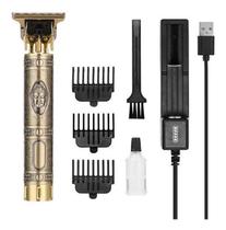 Maquininha Barbeador Aparador De Barba Cabelo Bigode T9 Pro