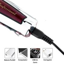 Maquininha Bivolt Kemei Compacta Com Kit Completo