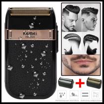 Maquininha de Acabamento barba e pezinho Shaver kemei 2024 Bivolt