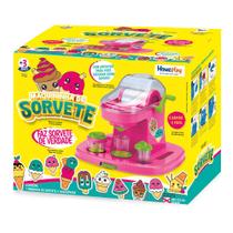 Maquininha de Sorvete Infantil Brinquedo Xplast Homeplay Cor Rosa