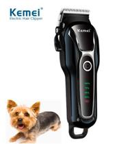 Maquininha De Tosa Pet Bivolt Profissional Kemei Km-1991