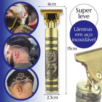 Maquininha Dragão Dourada para Modelar Barbas com Perfeição Maquininha Dragão Dourada para Modelar Barbas com Perfeição