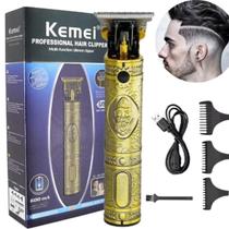 Maquininha Kemei KM, Compacta, Potente e Ideal para Cabelos e Barbas