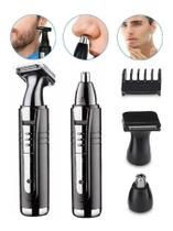 Maquininha Lamina Tirar Pelo Nariz Barba Cabelo Km6511 Kemei