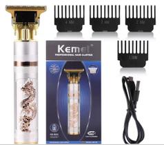 Maquininha Maquina Cabelo Profissional recarregável Kemei