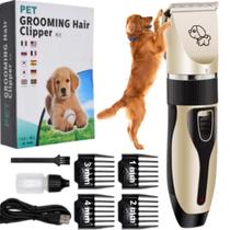 Maquininha Pet Profissional Tosquiadeira Bivolt - Premium