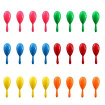 Maracas DUNCHATY Mexican Neon colorido para crianças 6 cores x 24