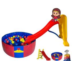 Maravilha Kit bebe piscina escorregador mais bolinhas de piscina Maravilha Kit bebe piscina escorregador mais bolinhas de piscina