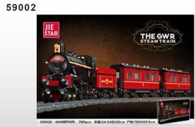 Maravilhas da Ferrovia Trem GRW Vermelho 789pcss - JIESTAR
