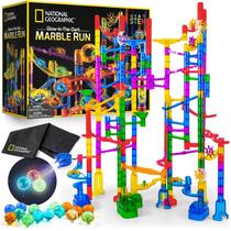 Marble Run National Geographic Glowing 250 peças com bolinhas de gude