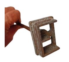 Marca De Gado - Letra E - Aço Carbonado 5 Cm Marcador