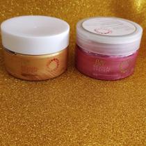 Marca facial ouro e diamante